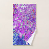 Elegant Paars en Blue Limelight Hydrangea Bad Handdoek (Handdoek)