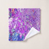 Elegant Paars en Blue Limelight Hydrangea Bad Handdoek (Wasdoekje)