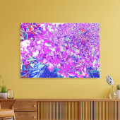 Elegant Paars en Blue Limelight Hydrangea Canvas Afdruk (Insitu (Woonkamer))