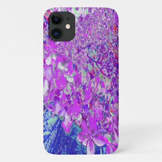Elegant Paars en Blue Limelight Hydrangea Case-Mate iPhone Case (Achterkant)