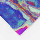 Elegant Paars en Blue Limelight Hydrangea Fleece Deken (Hoek)