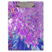 Elegant Paars en Blue Limelight Hydrangea Klembord (Voorkant)