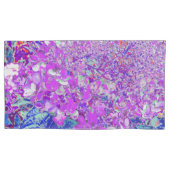 Elegant Paars en Blue Limelight Hydrangea Kussensloop (Voorkant-Links)