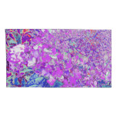 Elegant Paars en Blue Limelight Hydrangea Kussensloop (Achterkant-Rechts)