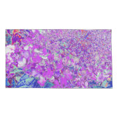 Elegant Paars en Blue Limelight Hydrangea Kussensloop (Achterkant-Links)