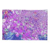 Elegant Paars en Blue Limelight Hydrangea Kussensloop (Achterkant)