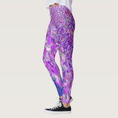 Elegant Paars en Blue Limelight Hydrangea Leggings (Links)