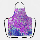 Elegant Paars en Blue Limelight Hydrangea Schort (Voorkant)