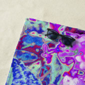 Elegant Paars en Blue Limelight Hydrangea Strandlaken (In situ)