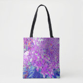 Elegant Paars en Blue Limelight Hydrangea Tote Bag (Voorkant)