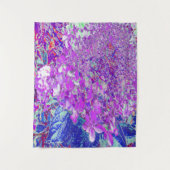 Elegant Paars en Blue Limelight Hydrangea Wandkleed (Voorkant)