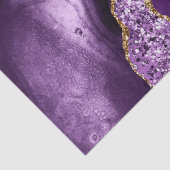 Elegant Paars en Gold Glitter Ocean Agate Tissuepapier (Detail)