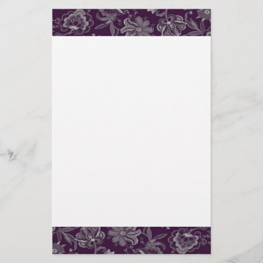 Elegant paars en grijs briefpapier (Voorkant)