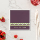 Elegant Paars en Mauve Floral Servet (Insitu)