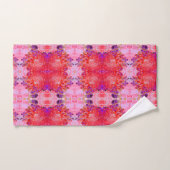 Elegant Paars en Oranje Licht Hydrangea Bad Handdoek (Handdoek)