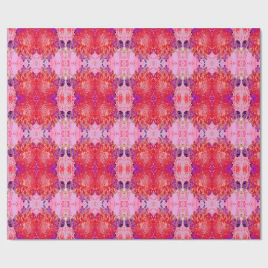 Elegant Paars en Oranje Licht Hydrangea Cadeaupapier (Vlak)