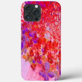 Elegant Paars en Oranje Licht Hydrangea Case-Mate iPhone Case