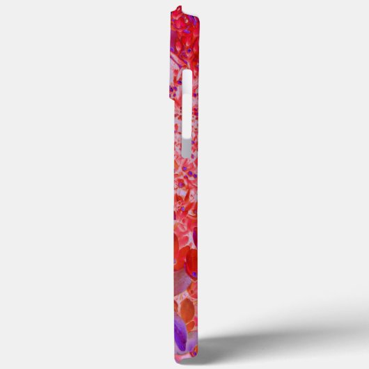 Elegant Paars en Oranje Licht Hydrangea Case-Mate iPhone Case (Achterkant / Links)