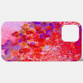 Elegant Paars en Oranje Licht Hydrangea Case-Mate iPhone Case (Achterkant (horizontaal))