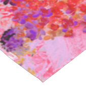 Elegant Paars en Oranje Licht Hydrangea Tafelkleed (Gekanteld)