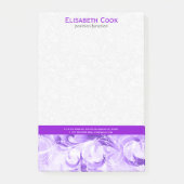 Elegant Paars en White Floral Sparkles 2 Post-it® Notes (Voorkant)