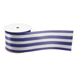 Elegant Paars en White Striped Satijnen Lint