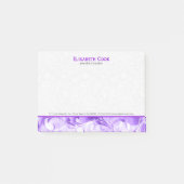 Elegant Paars en witte flesjes Post-it® Notes (Voorkant)