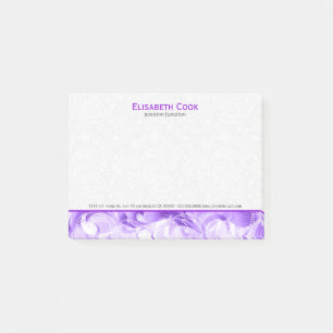 Elegant Paars en witte flesjes Post-it® Notes