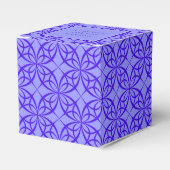Elegant Paars Filigree Pattern Custom Text Bedankdoosjes (Voorkant Zijde)
