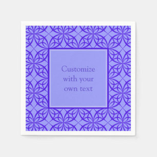 Elegant Paars Filigree Pattern Custom Text Servet