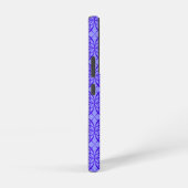 Elegant Paars Filigree Pattern Monogram Samsung Galaxy Hoesje (Rechterkant)