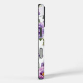 Elegant Paars Floral Botanical Personalized Case-Mate iPhone Case (Achterkant / Rechts)