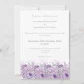 ELEGANT PAARS FLORAL MARBLE GLITTER WEDING KAART (Voorkant)