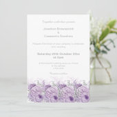 ELEGANT PAARS FLORAL MARBLE GLITTER WEDING KAART (Staand voorkant)
