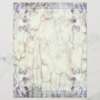 Elegant Paars Floral Scrapbook Paper