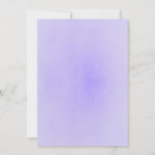 Elegant Paars Floral Silver Greenery Boho Wedding Kaart (Achterkant)