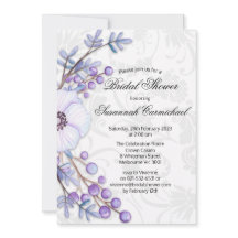 Elegant Paars Floral Wreath Damask Vrijgezellenfee