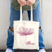 Elegant Paars Flower Cute Boho Girly Artsy Custom Tote Bag