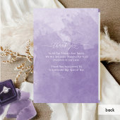 Elegant Paars Folded Wedding Ceremony Program