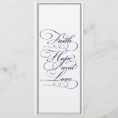 Elegant Paars Formele Kaart van het Menu van de We (Achterkant)