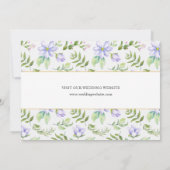 Elegant Paars Garden Wedding Save the Date Photo (Achterkant)