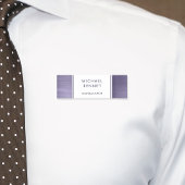 Elegant Paars geborsteld metallisch bedrijf Naamplaatje