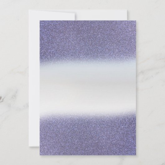 Elegant Paars Glitter Bokeh, Dress Vrijgezellenfee Kaart (Achterkant)