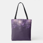 Elegant Paars Glitter Bokeh Sparkles Tote Bag (Achterkant)