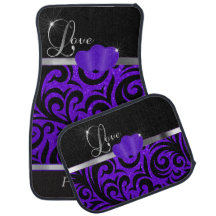 Elegant Paars Glitter Love