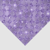 Elegant Paars Glitter Pattern Tissuepapier (Detail)
