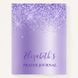 Elegant Paars Glitter Prayer Journal Notitieboek