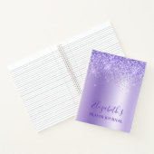 Elegant Paars Glitter Prayer Journal Notitieboek (Binnen)