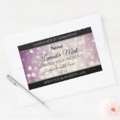 Elegant Paars Glitter Product Packaging Labels (Envelop)