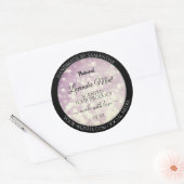 Elegant Paars Glitter Product Packaging Labels (Envelop)